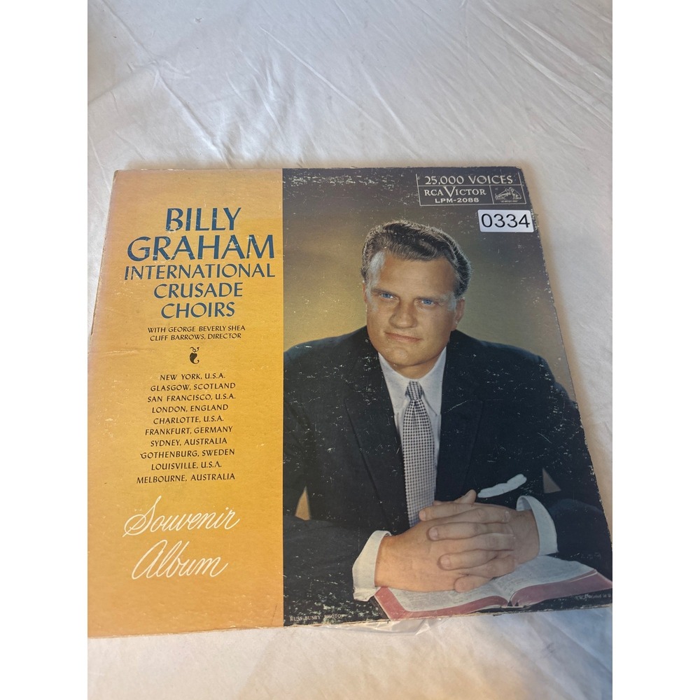 RCA Victor Billy Graham International Crusade‎ Chorus LP LPM-2088 Black Good